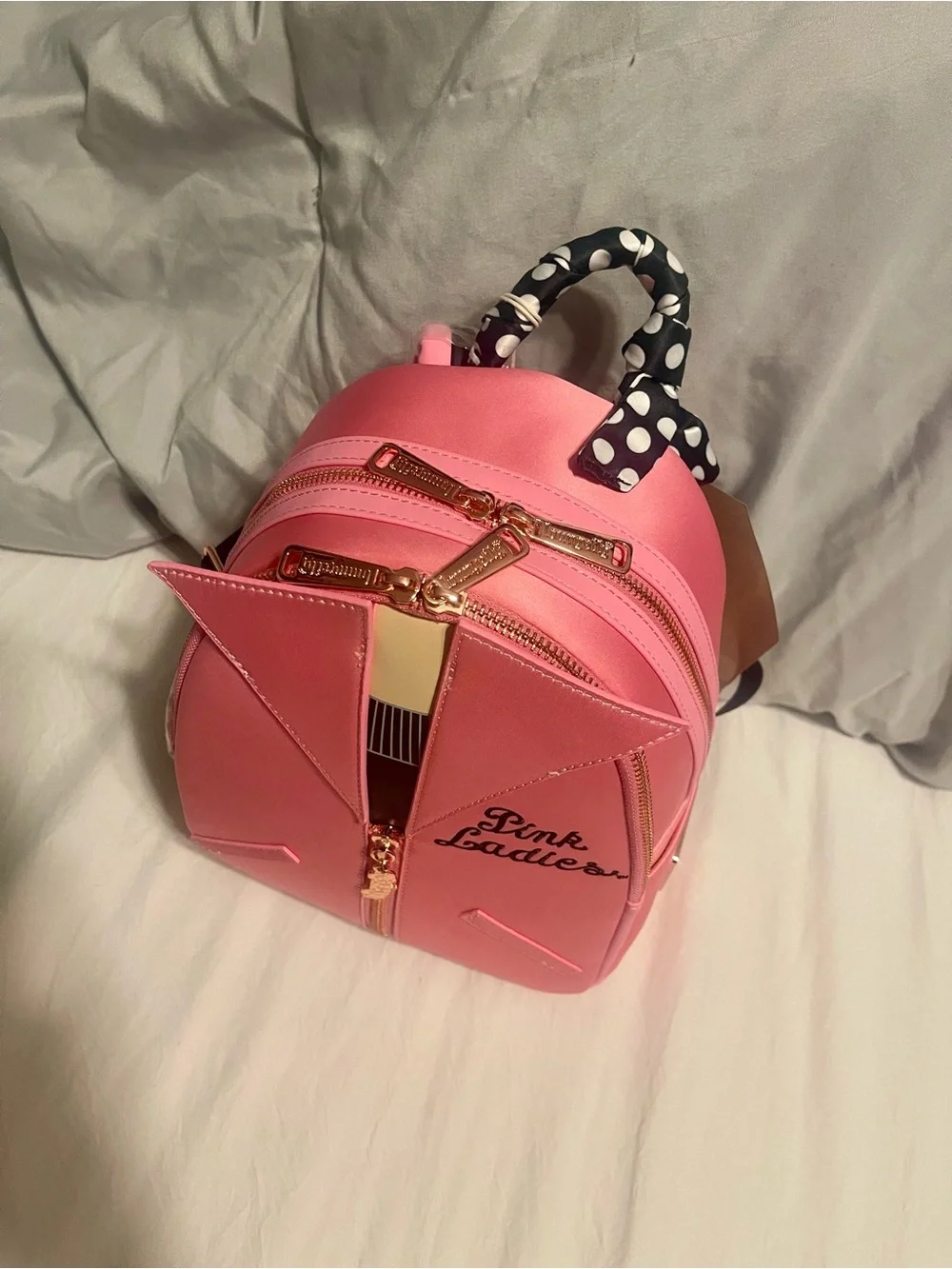 Loungefly Grease Pink Ladies Cosplay Mini Backpack - Picture 6 of 12